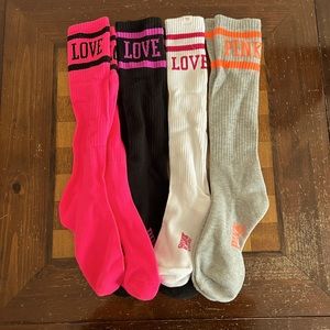 Victoria’s Secret Pink Baseball Socks